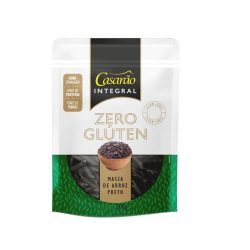 MASSA PENNE INTEGRAL ARROZ PRETO 200G CASARAO