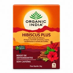 CHA HIBISCUS PLUS 18 SACHES 36G ORGANIC INDIA